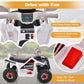Honey Joy Ride On Atv, 6V Battery Powered Toddler Ride On Toy, Electric Vehicle For Kids, Forward/Backward, Foot Pedal, 4 Wheeler Quad Car, Gift For Boys And Girls (White)