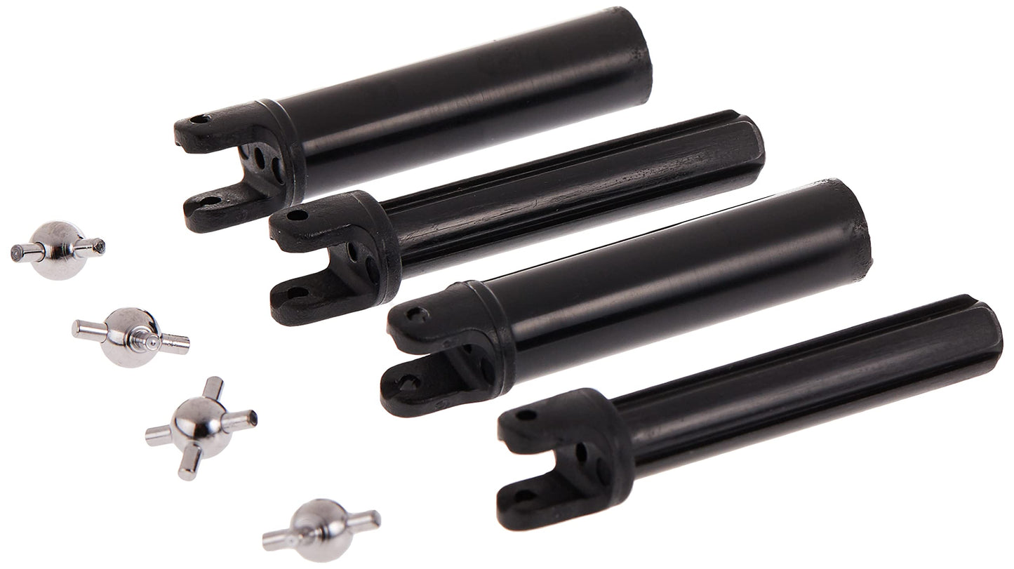 Traxxas 1951 Half Shafts, Long Truck (external-splined (2) & internal-splined (2) metal U-joints (4)