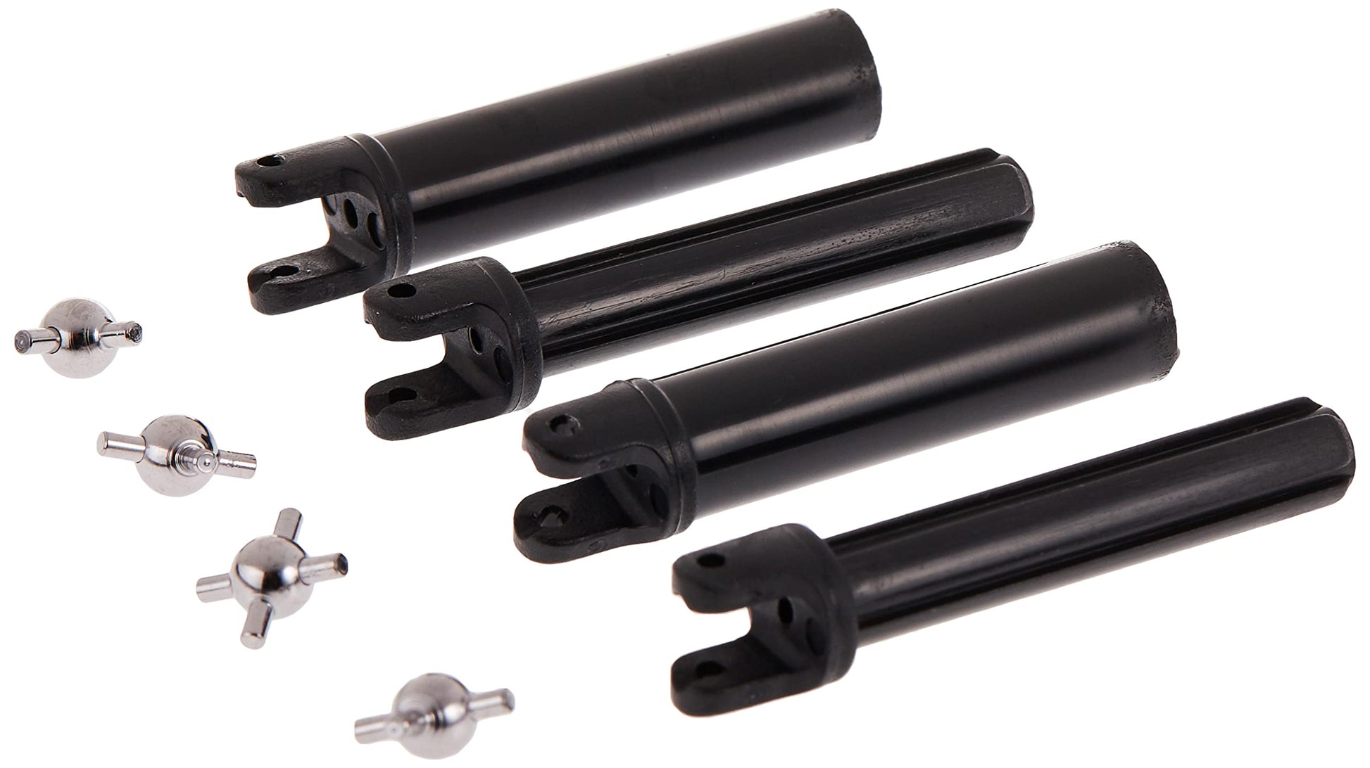 Traxxas 1951 Half Shafts, Long Truck (external-splined (2) & internal-splined (2) metal U-joints (4)