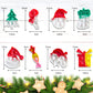 32Pcs Christmas Mini Pop Keychain Fidget Toys, Mini Pop Bubble Christmas Fidget Toy, Silicone Mini Pop Toys Bulk For Kids Anxiety Stress Reliever For Adults