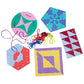 Eeboo Shapes & Patterns Lacing Cards/Set Of 5 Cards/Ages 3+ (Lcgeo)