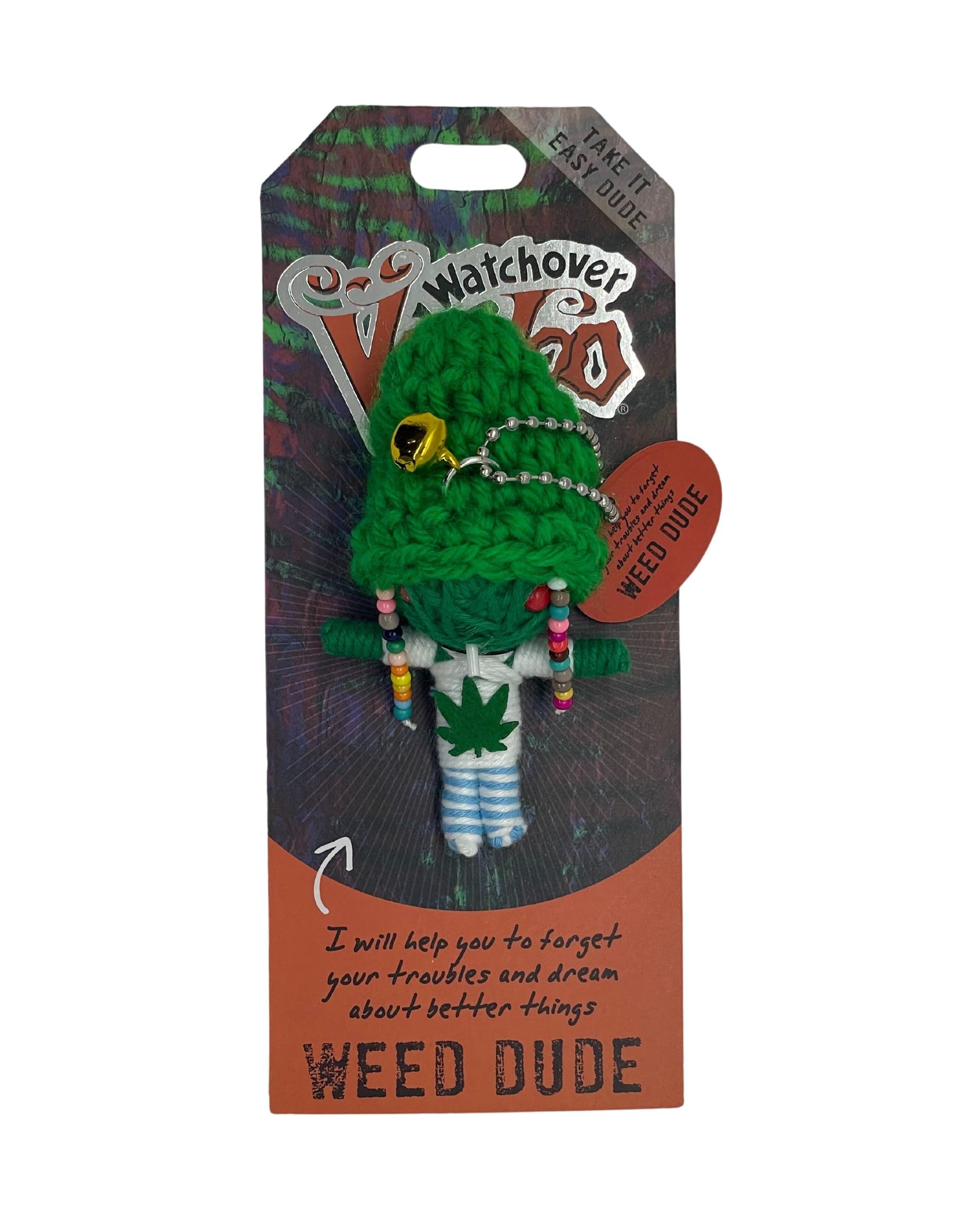 Watchover Voodoo 3-Inch  Dude Keychain - Handcrafted Gift to Bring Good Luck and Positivity Everywhere You Go