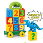 Dinosaur Building Blocks Toys,Jurassic Theme Building Blocks,With A Counting Train,A Big T-Rex,And Three Dinosaurs,Compatible Wi