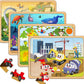 Puzzles For Kids Ages 4-6, Set Of 4 Packs With 24-Piece,Preschool Educational Brain Teaser Toys For Boys And Girls 3-8 Years Old