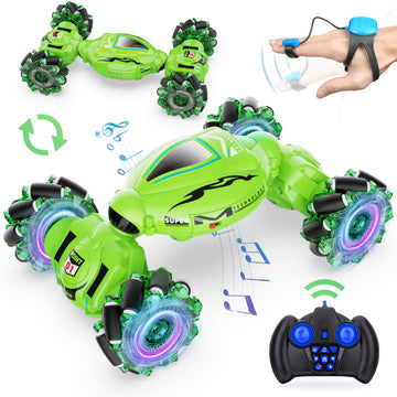 Nitigo Gesture RC Car Hand Controlled RC Car Toys for Boys Girls 6-12, 2.4GHz 360 Rotation 4WD Gesture Sensing RC Stunt Car with