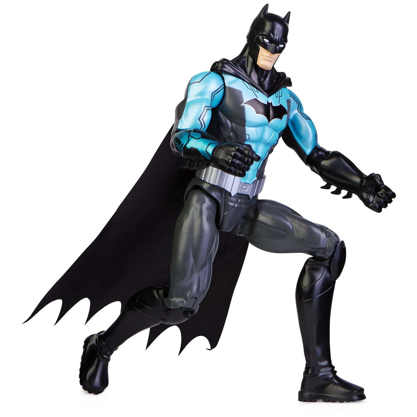 Dc Comics Batman 12-Inch Bat-Tech Batman Action Figure (Black/Blue Suit), Kids Toys For Boys And Girls Ages 3 And Up