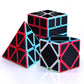 Ahyuan Speed Cube Set 8 In 1 Magic Cube Bundle 2X2 3X3 4X4 5X5 Cube Pyramid Triangle Cube Bundle Sq1 Skew Ivy Megaminx Cube Sturdy Carbon Fiber Puzzles Cube Toys For Kids & Adults (Style C)