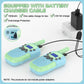 Selieve Walkie Talkies for Kids, Rechargeable 2-Way Radio, 3 KM Range, 22 Channels, Green, Ideal Birthday Gift for Ages 5-12