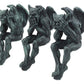 Ebros Gift Notre Dame Chimera Winged Hear No Evil See No Evil Speak No Evil Gargoyle Shelf Sitters Figurines 5' Tall Gargoyle Sculptures Set Of 3