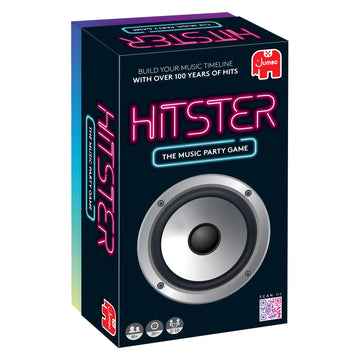 Hitster - The Music Party Board Game  Card Game  Fun Music Quiz Game  2-10 Players - 300+ Iconic Music Hits - Great for Game Nights  Date Nights  Parties  mature-themed and Family Games - Jumbo (UK Edition)