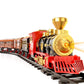TEMI Train Set for Kids - Rechargeable Red Steam Engine with Cargo Car, Light & Sounds, Medium Size, Gift for Ages 4-7