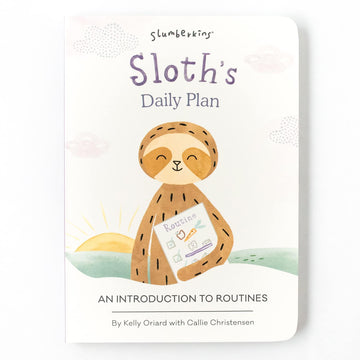 Slumberkins 14' Sloth Kin & 2 Board Books Complete Set Bundle | Promotes Routines, Relaxation & Coping Skills | Social Emotional Learning, Ages 0+ (Sloth Kin Plush + 2 Board Books)