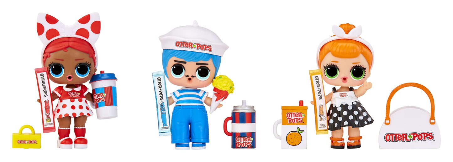 L.O.L. Surprise! Mini Sweets Otter Pops Deluxe Pack - 20+ Surprises, 3 Collectible Dolls, Multicolor, Holiday Toy for Kids Ages 4+