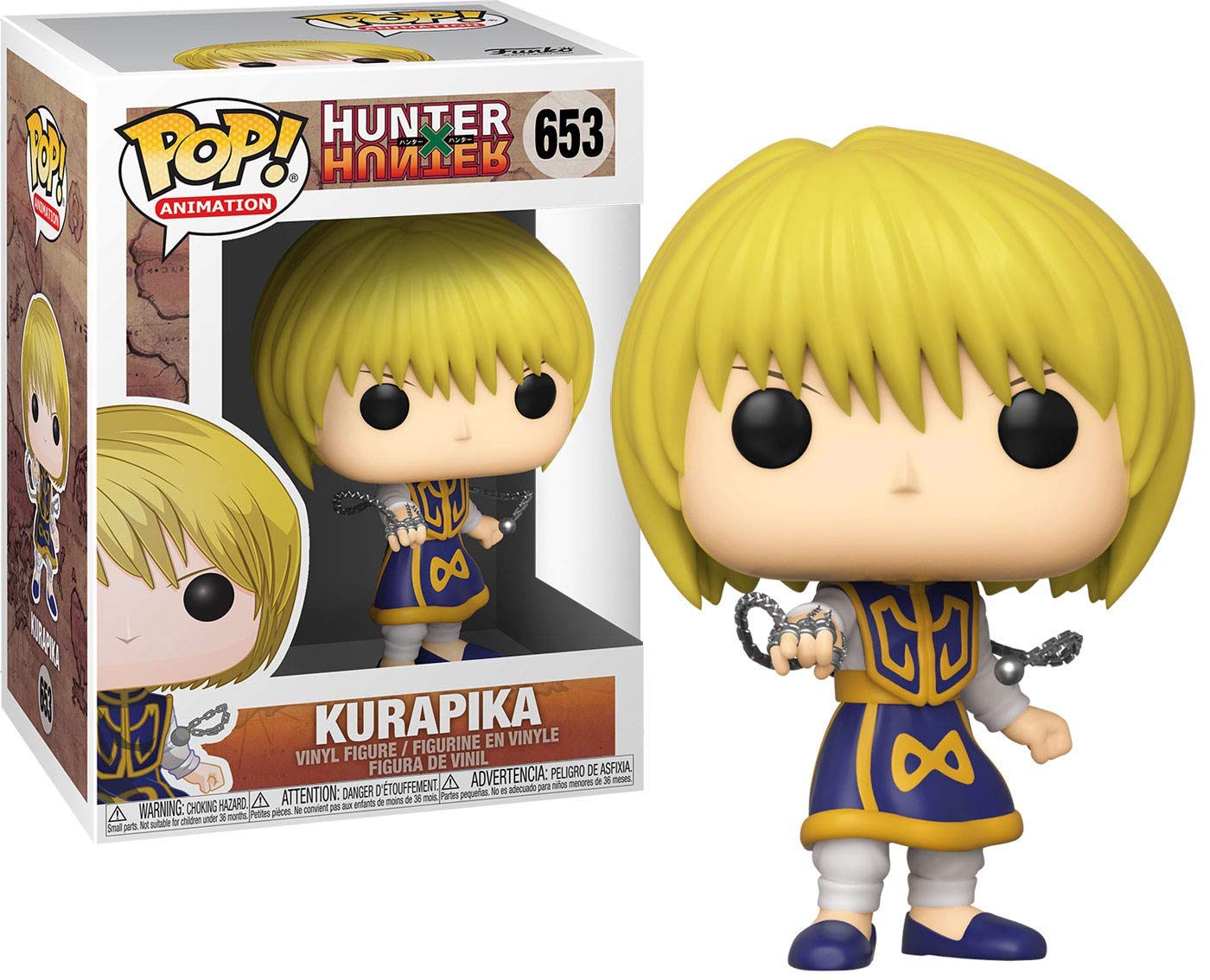 Funko Pop! Animation Kurapika Vinyl Figure, 3.75 inches, Multicolor, Model 41068