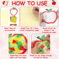 Qyeahkj 36 Set Thanksgiving Apple Suncatchers Crafts for Kids DIY Autumn Window Tissue Paper Craft Kit Hanging Decor for Classro