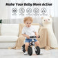 Allobebe Baby Balance Bike, Cute Toddler Bikes 12-36 Months Gifts For 1 Year Old Girl Bike To Train Baby From Standing To Running With Adjustable Seat Silent & Soft 3 Wheels (Black)