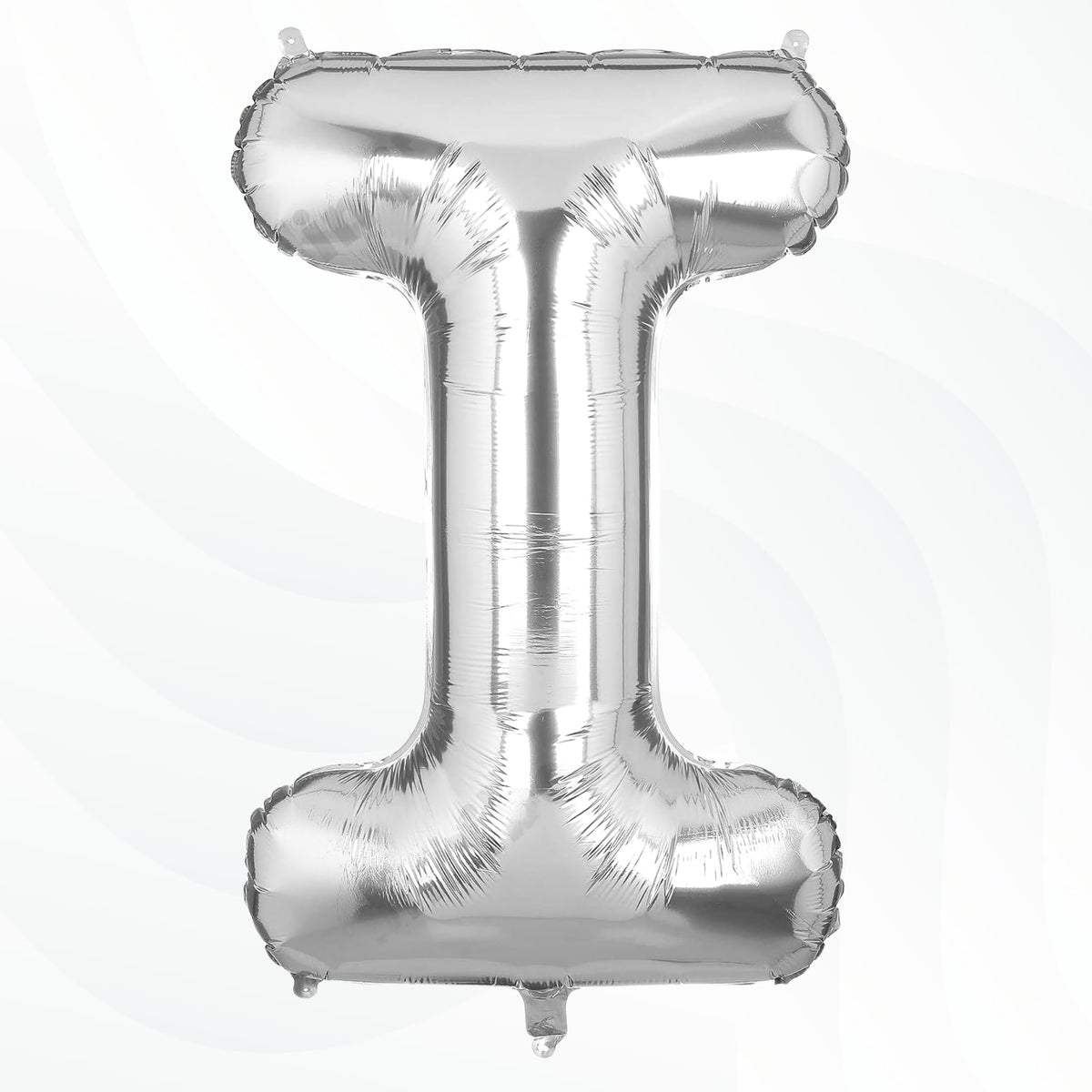 Flyloons Silver I Letter Foil Balloon Alphabets Balloons Perfect for Birthday Decoration Items, Anniversary, Bachelorette, Weddi