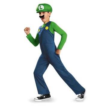 Boys Luigi Classic Costume Medium