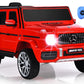 Infans Licensed Mercedes Benz G63 Kids Ride On Car, 12V Electric Vehicle With Remote Control, Double Open Doors, Music, Bluetooth, Wheels Suspension, Battery Powered For Children Boy Girl (Red)