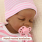 Jirachi Reborn Baby Dolls Black Girl, 18-Inch Realistic Silicone Baby Dolls Full Body, Black American Real Life Baby Girl Dolls, Packaged With Feeding Kit & Gift Box