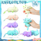 Meooeck 12 Pcs Axolotl Stress Relief Toys Stress Balls for mature-themed Mini Axolotl Squeeze Fun Fidget Toys Animal Balls Cute for Birthday Party Office Christmas Stocking Stuffer Gift ADHD Autism Anxiety