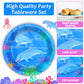 96 Pcs Dolphin Theme Party Supplies Set Ocean Dolphin Plates And Napkins Disposable Tableware Under The Sea Birthday Decorations