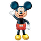 Amscan Mickey Mouse Air Walker Balloon, Multi-Color, One Size, Foil, Model 10107688