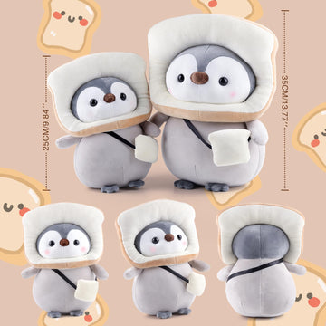 Anboor 9.8'' Love Penguin Stuffed Animal, Cute Penguin Soft Plush Toy With Love Outfit, Stuffed Penguin Plushies Animals Toys Fo