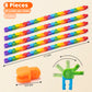Aubrogo Wacky Track Fidget Toys - 20 Pack Rainbow Plastic Classroom Gifts, 140 mm G-01