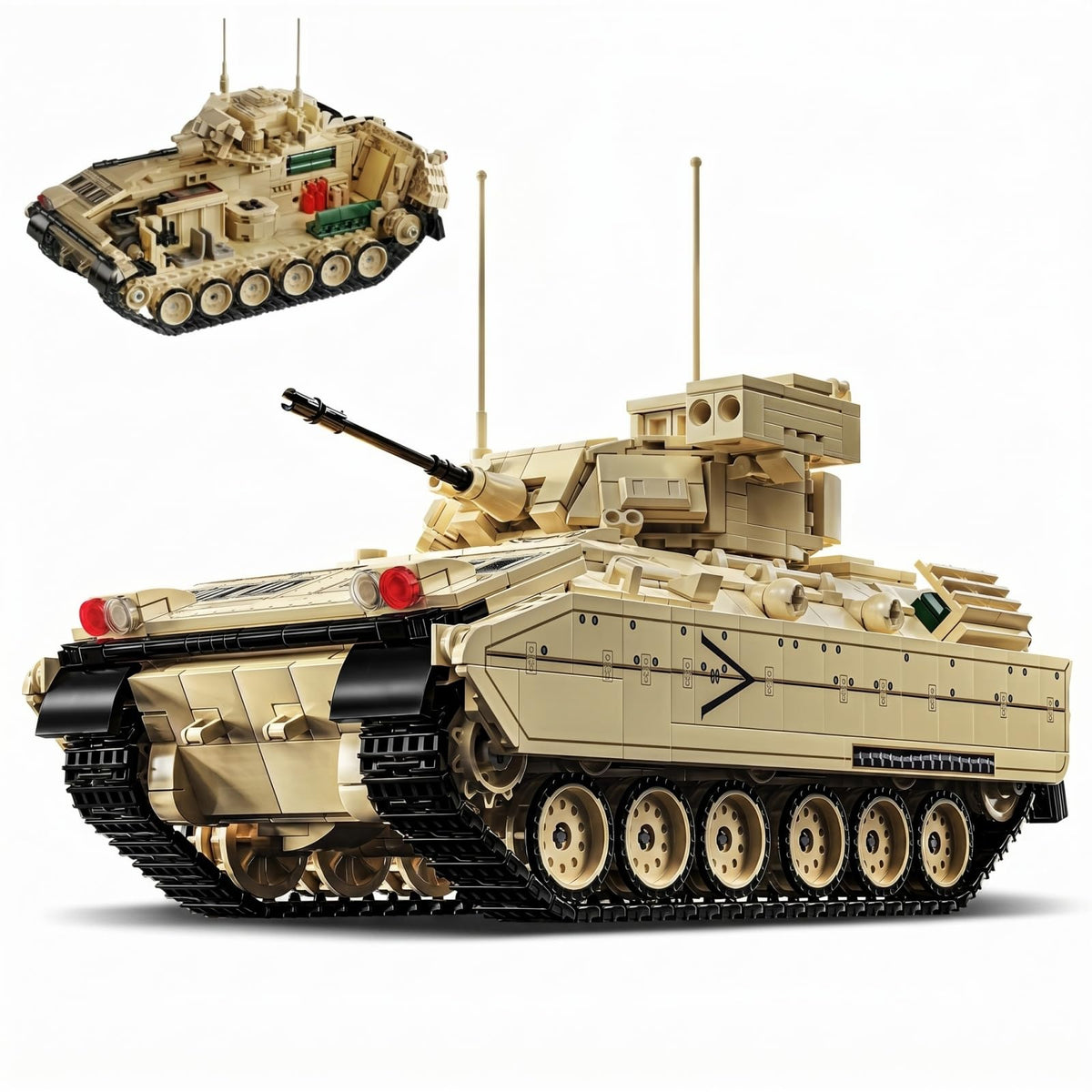 Brihappen Military World M2 Tanks Building Set For Adults Boys Girls