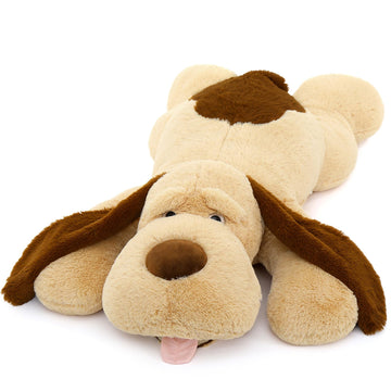 Maogolan 51'' Giant Dog Plush, Life Size Large Stuffed Animal Dog, Fluffy And Cuddly Stuffed Puppy Stuffed Animal Throw Pillow T