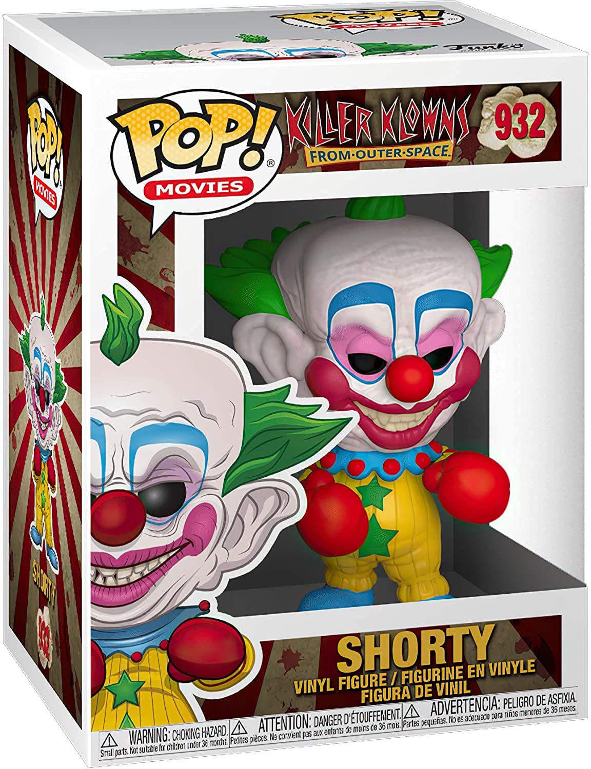 POP Killer Klowns from Outer Space - Shorty Funko Pop! Vinyl Figure (Bundled with Compatible Pop Box Protector Case)  Multicolor  3.75 inches