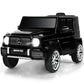 Olakids 12V Kids Ride On Car, Licensed Mercedes Benz G63 Electric Vehicle With Remote Control, Double Open Doors, Music, Bluetooth, 2 Speeds, Wheels Suspension, Battery Powered Driving Toy (Black)