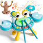 Toddler Drum Set for Kids 1-3, Baby Drum Set 1 Year Old with Light-Up Microphone, Musical Instruments Montessori Learning Toys f