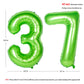 Number Balloons 40 Inch Green Birthday Party Decorations 37St Digital Jumbo Helium Foil Mylar Balloon