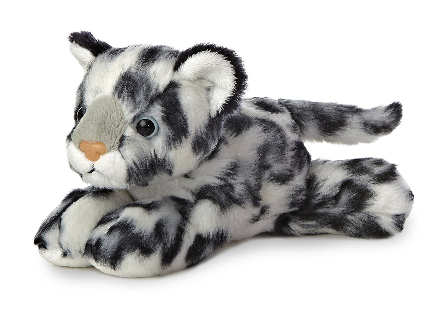 Aurora Bundle of 2 7.5 Floppy Beanbag Wildcat Stuffed Animals - large online retailer Jaguar & Snow Leopard