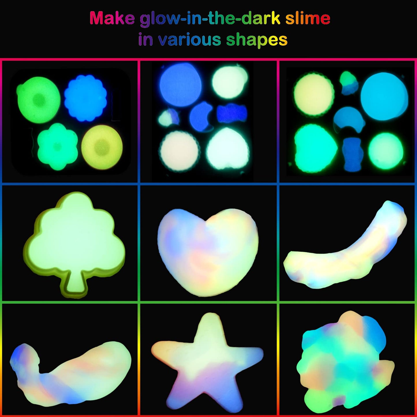 48 Pack Galaxy Slime, Glow In The Dark Slime Kit Party Favors For Girls And Boys, Non Sticky, Super Soft, Wet, Stress Relief Put