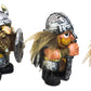 Ebros Gift Small Chibi Norse Viking Wild Berserkers Warriors with Axe decorative replica blade and Shield Statue Set of 3 Norselandic Hero Warlords Decorative Figurines