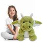 SUSULF Little Flying Dragon - Cute Stuffed Animal Plush Toy - Adorable Soft Dragons Toy Plushies and Gifts - Perfect Present for Kids (Green 16.53in/42cm)