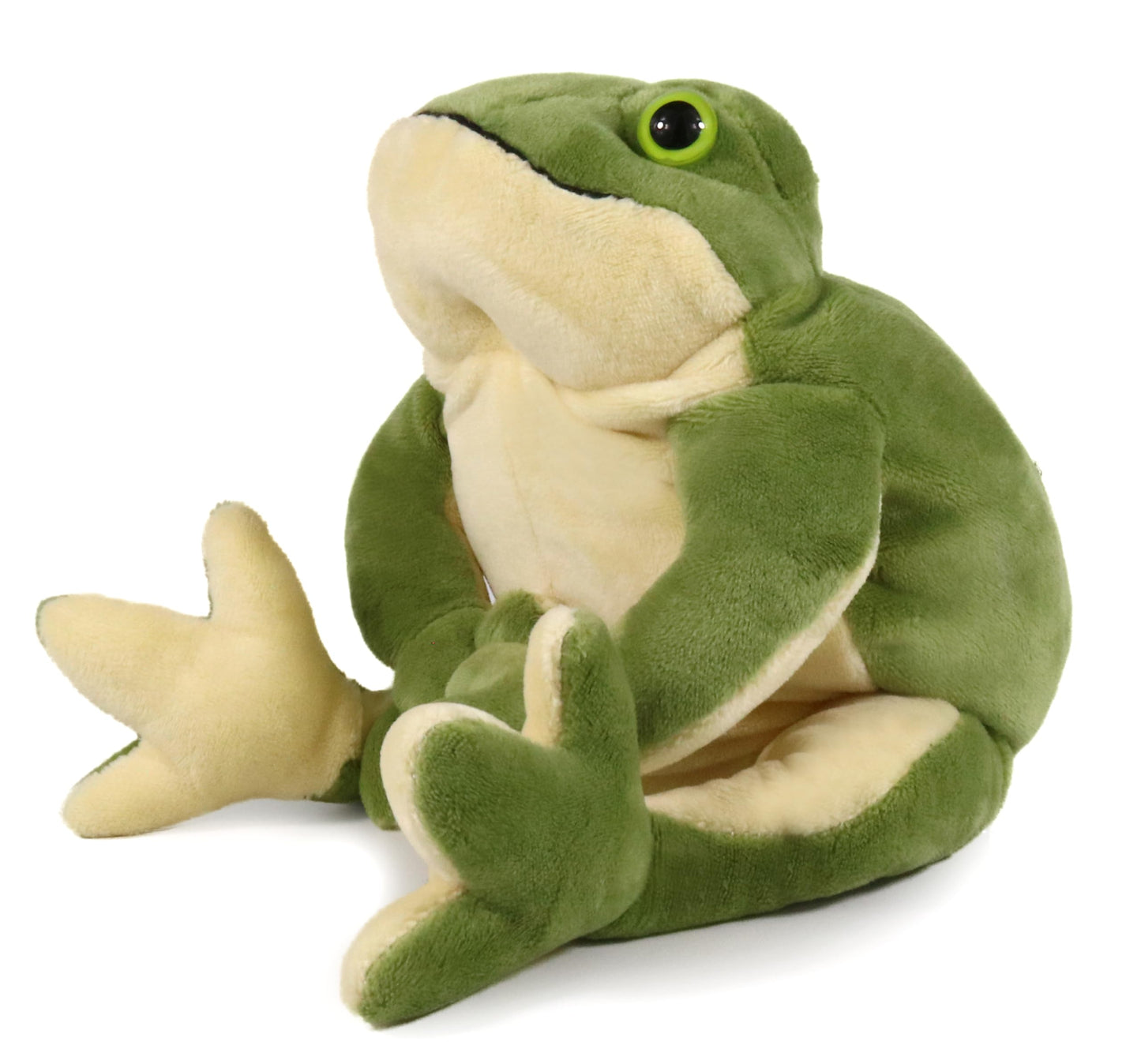 Ice King Bear Green Frog Plush Toy - 8 Inches Small Stuffed Animal for Zoo Family Collection