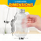 JJ CARE Sand Art Bottles [12 Wave-Shaped Sand Bottles + 6 Small & 6 Large Funnels] Plastic Sand Art Containers for Kids, Sand Ar