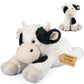 Bobbie & Laxi 24 & 4.5 lbs Weighted Cow Stuffed Animal  Adjustable Sitting & Laying Plush Toy Pillows with Removable Ceramsite Bag for Companion  Cuddly & Soft Gifts for mature-themeds  Kids  Boys and Girls