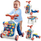Hyes 5 In 1 Baby Push Walker For Baby Boy, Activity Center Learning To Walk, Sit To Stand, Early Learning Push Toys For Infant 1