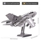 Piececool 3D Metal Puzzle For Adults, Tornado Fighter Jet Military Airplane Models Kits To Build For Teens Men Hobbies Toys Diy Brain Teaser Puzzles, Great Birthday Gifts, 83 Pcs