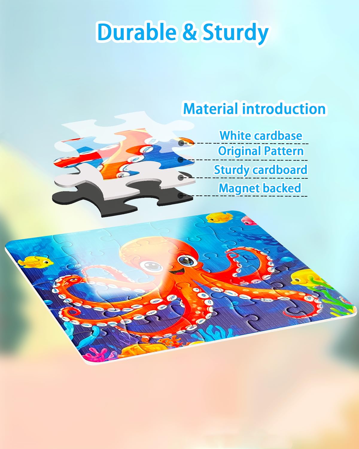 Magnetic Puzzles For Kids 4-6, Children Travel Puzzle Book Activity Toys Games For 3 4 5 6 Years Old Kids Boys Girls In Car Airp