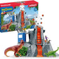 Schleich Dinosaurs - Volcano Expedition Base Camp, Dinosaur Playset Including Led Erupting Volcano, Researcher Figurines And 2 X