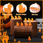 GGSTDDUP 60pcs Halloween Mini Resin Ducks  Tiny Pumpkin Duck Figures  Miniature Animals Figurines Bulk for Dollhouse Prank Halloween Birthday Party DIY Decoration Craft