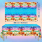 Grehumor 3Pcs Summer Sunset Beach Tablecloth Beach Theme Party Decorations Palm Leaves Tropical Beach Disposable Plastic Table C