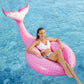 Jasonwell Giant Inflatable Mermaid Tail Pool Float With Fast Valves Pool Floaties Tube Summer Beach Swimming Pool Party Lounge Raft Water Floaty Decorations Toys For Adults Kids Pink L