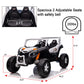 Nitoess Xxxl 24V Ride On Utv For Kids 2 Seater, 4Wd Ride On Buggy Power With Remote Control, 3-12Yrs Electric Car Bluetooth/Aux/Tf Slot,Max Load Capacity 200Lbs(White)